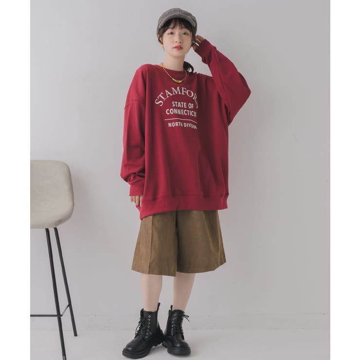 フロッキープリントトレーナー | RETRO GIRL | 詳細画像4 