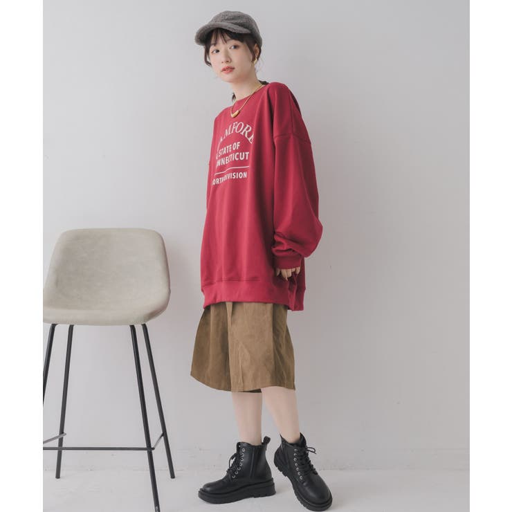 フロッキープリントトレーナー | RETRO GIRL | 詳細画像7 