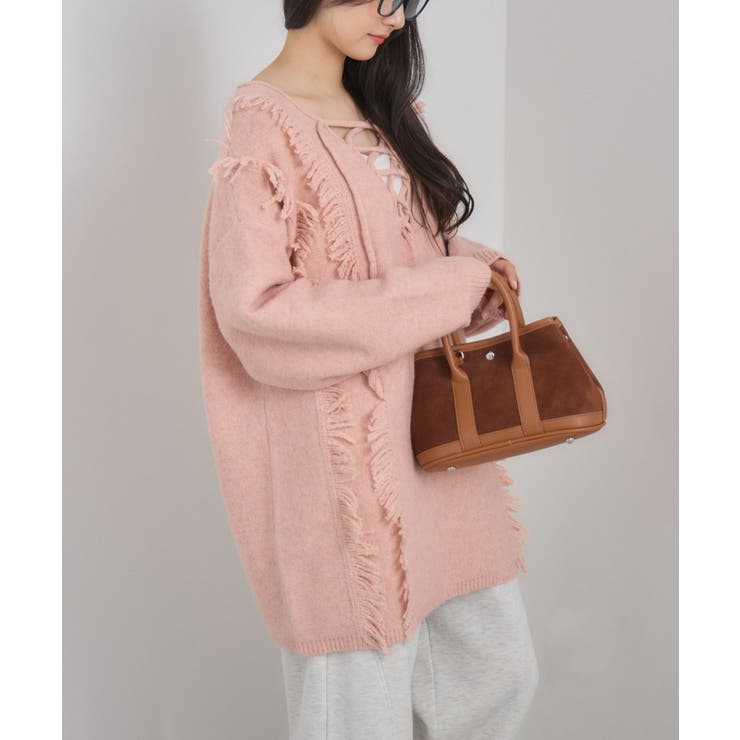 PNK0 | レースアップチュニックNT | RETRO GIRL