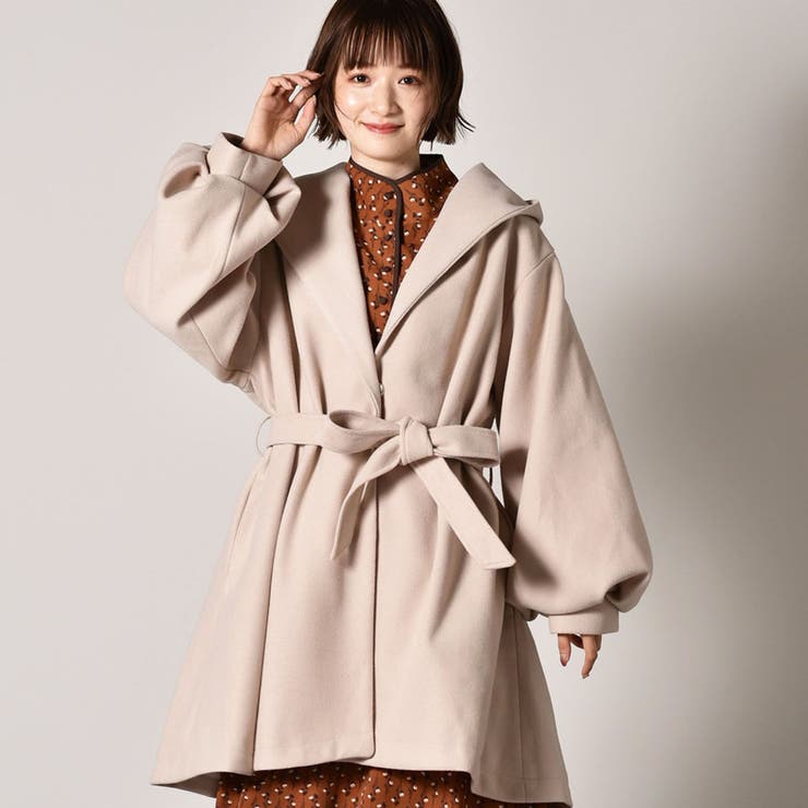 ◇RETRO GIRL◇ 袖ボリュームFウールコート[品番：RTGW0002462]｜RETRO