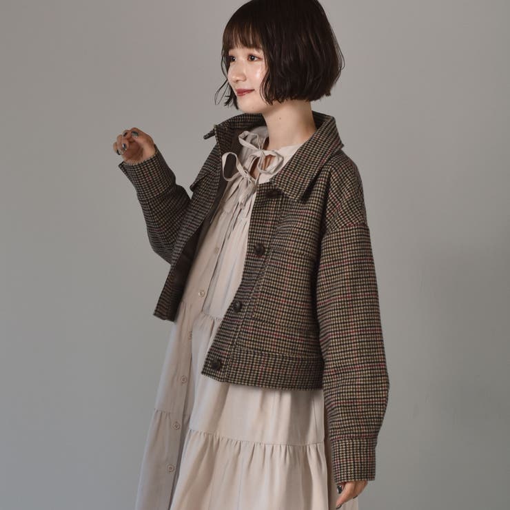 ◆RETRO GIRL◆ FウールショートJK[品番：RTGW0002597]｜RETRO  GIRL（レトロガール）のレディースファッション通販｜SHOPLIST（ショップリスト）