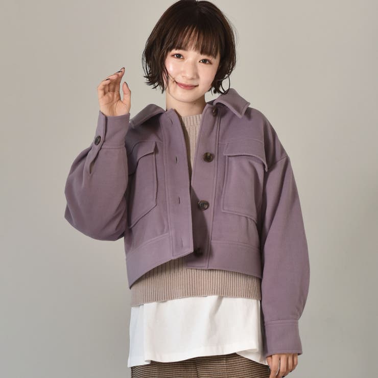 ◆RETRO GIRL◆ FウールショートJK[品番：RTGW0002597]｜RETRO  GIRL（レトロガール）のレディースファッション通販｜SHOPLIST（ショップリスト）