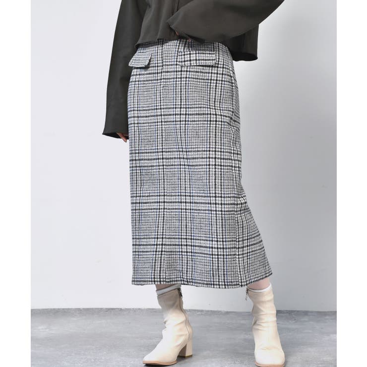 Retro Girl チェック柄タイトスカート 品番 Rtgw Retro Girl レトロガール のレディースファッション通販 Shoplist ショップリスト