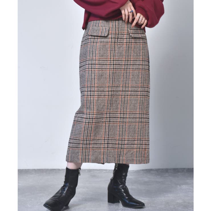 Retro Girl チェック柄タイトスカート 品番 Rtgw Retro Girl レトロガール のレディースファッション通販 Shoplist ショップリスト
