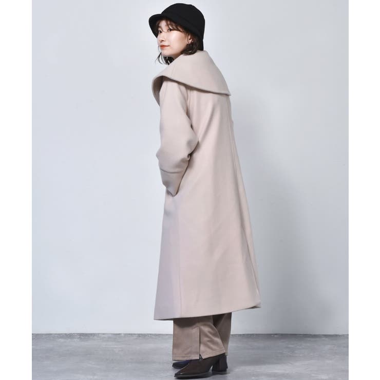 □RETRO GIRL□ BIGカラーロングコート[品番：RTGW0004955]｜RETRO