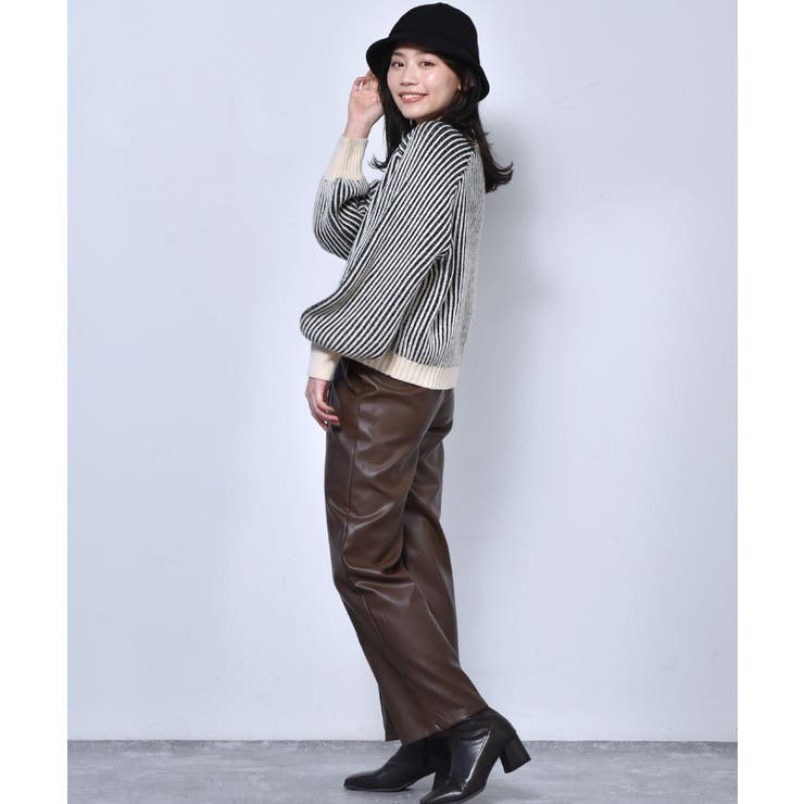 ■RETRO GIRL■ 配色リブ編みニット | RETRO GIRL | 詳細画像12 