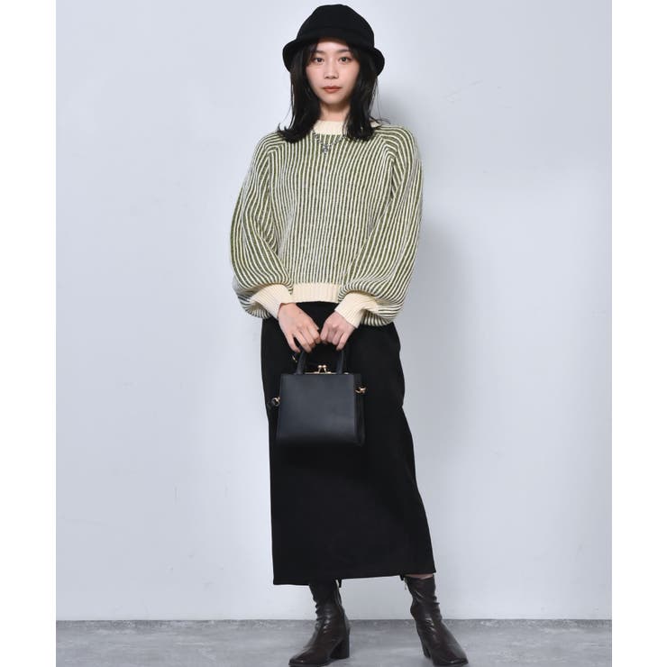 ■RETRO GIRL■ 配色リブ編みニット | RETRO GIRL | 詳細画像19 