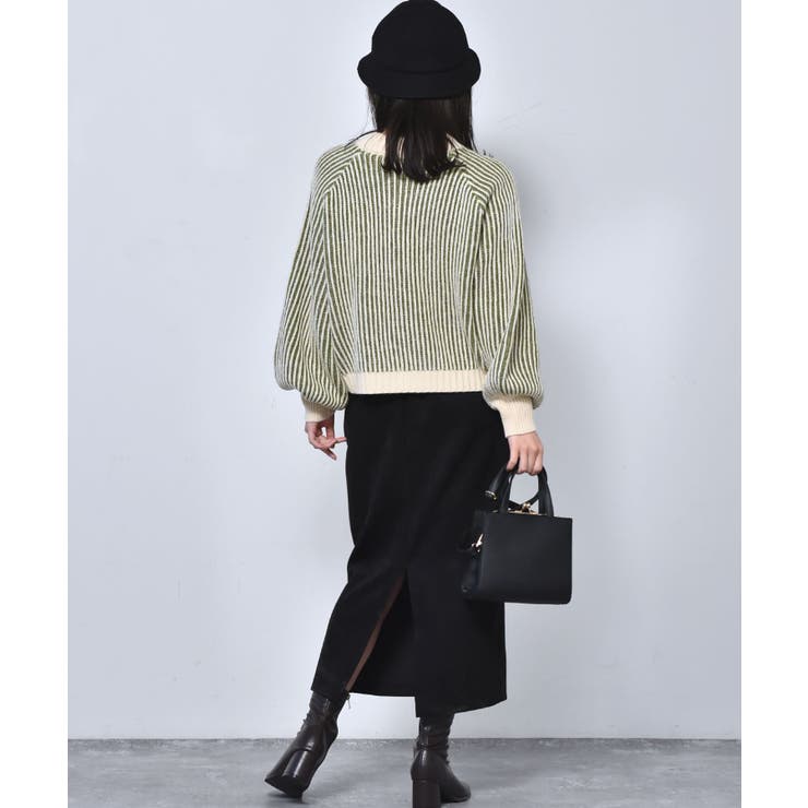 ■RETRO GIRL■ 配色リブ編みニット | RETRO GIRL | 詳細画像20 