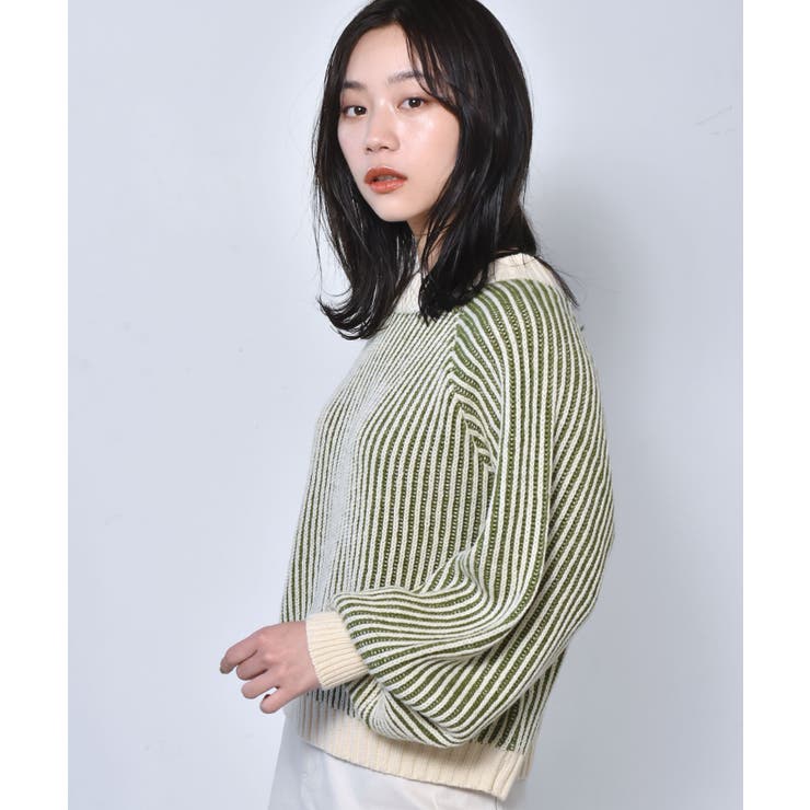 ■RETRO GIRL■ 配色リブ編みニット | RETRO GIRL | 詳細画像24 