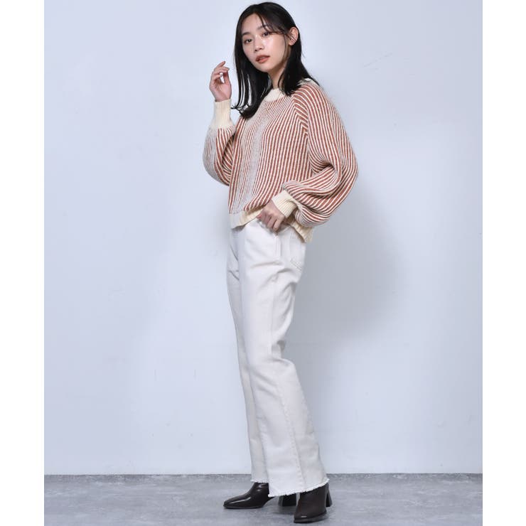 ■RETRO GIRL■ 配色リブ編みニット | RETRO GIRL | 詳細画像25 