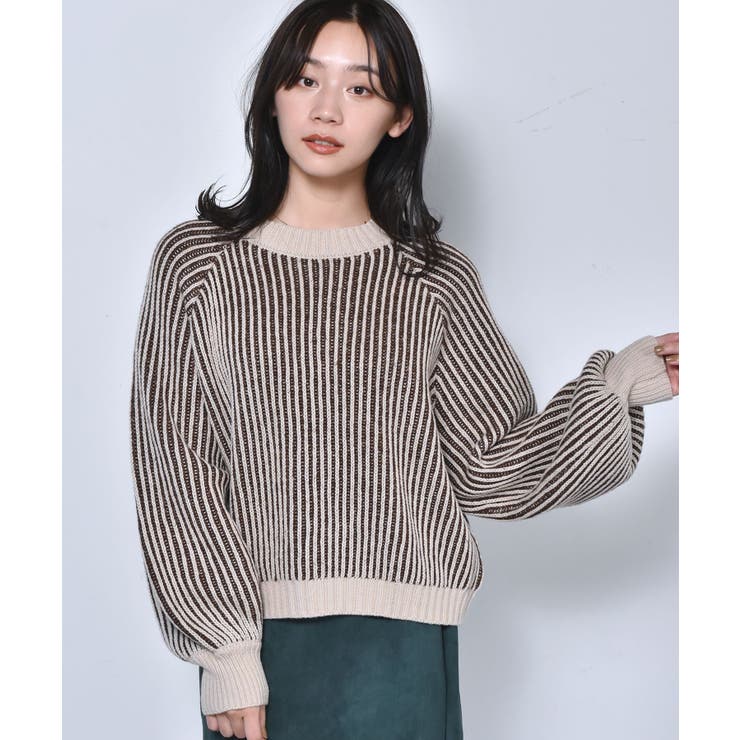 ■RETRO GIRL■ 配色リブ編みニット | RETRO GIRL | 詳細画像27 