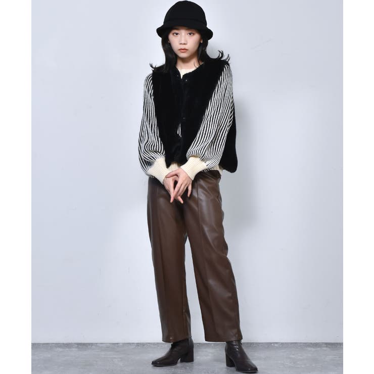 ■RETRO GIRL■ 配色リブ編みニット | RETRO GIRL | 詳細画像32 