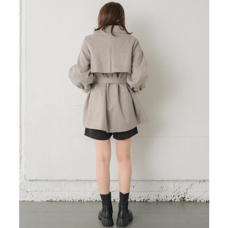 共ベルト付ケープコート | RETRO GIRL | 詳細画像23 