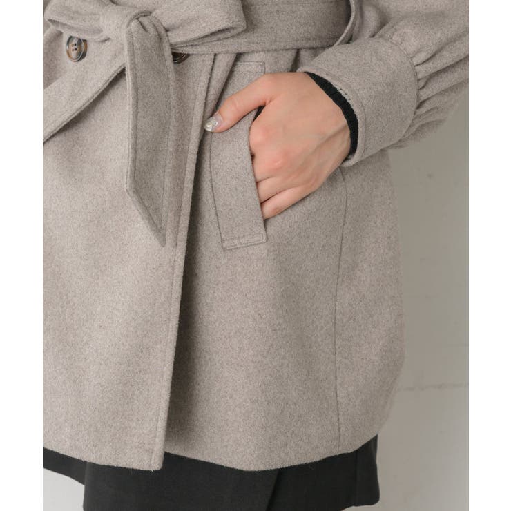 共ベルト付ケープコート | RETRO GIRL | 詳細画像31 