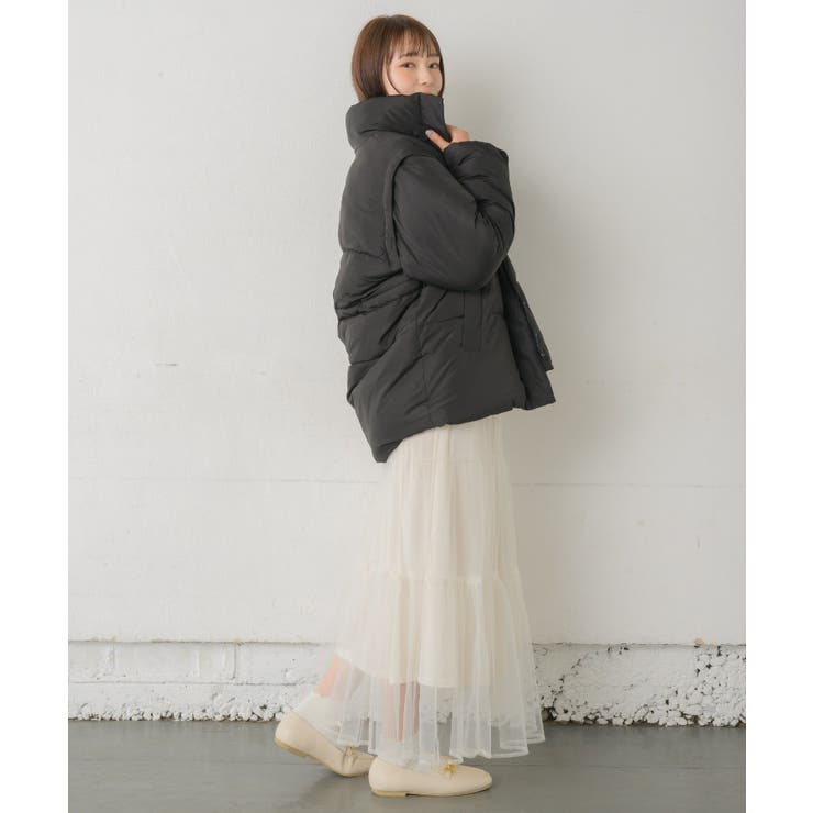 ドロスト袖2way中綿BZ レトロガール 中綿ブルゾン | RETRO GIRL | 詳細画像12 