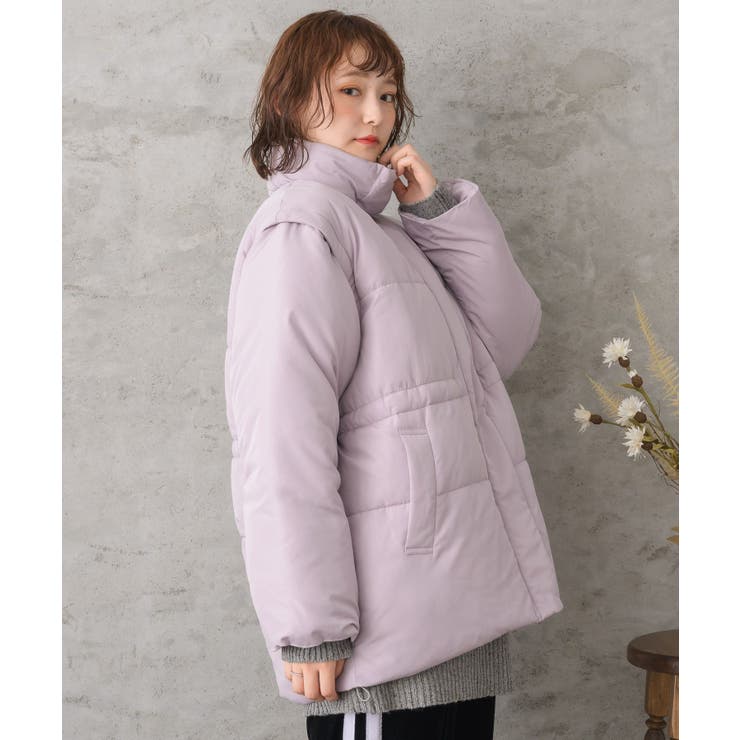 ドロスト袖2way中綿BZ レトロガール 中綿ブルゾン | RETRO GIRL | 詳細画像25 