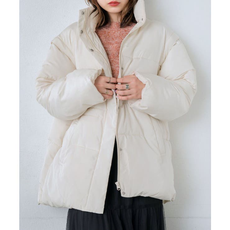 WHT4 | ドロスト袖2way中綿BZ レトロガール 中綿ブルゾン | RETRO GIRL