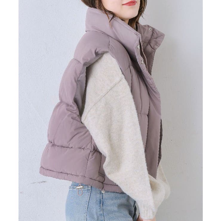 PNK0 | 中綿ベスト ■レトロガール■ファイバーダウンベスト | RETRO GIRL