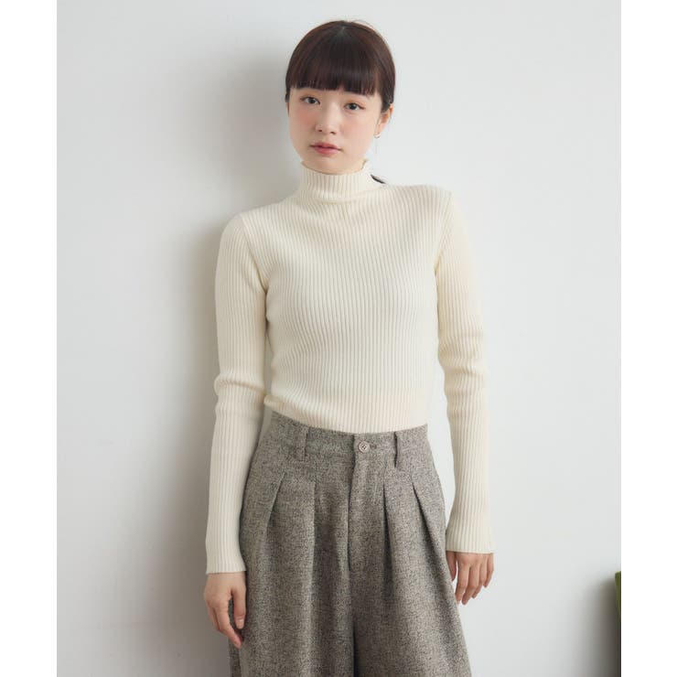 【WEB限定カラー追加】リブハイネックニット | RETRO GIRL | 詳細画像12 