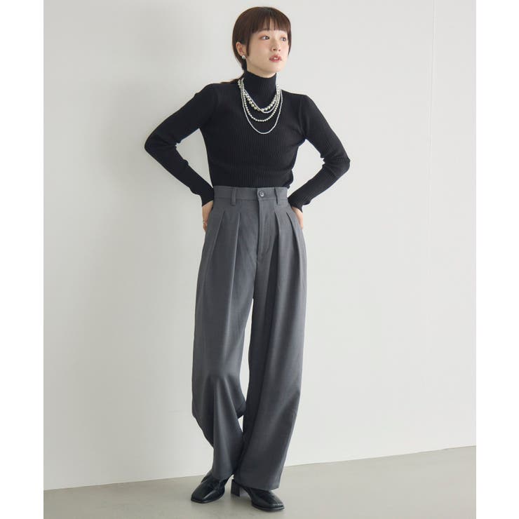 【WEB限定カラー追加】リブハイネックニット | RETRO GIRL | 詳細画像18 