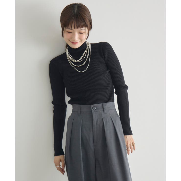 【WEB限定カラー追加】リブハイネックニット | RETRO GIRL | 詳細画像21 