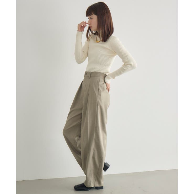 【WEB限定カラー追加】リブハイネックニット | RETRO GIRL | 詳細画像3 