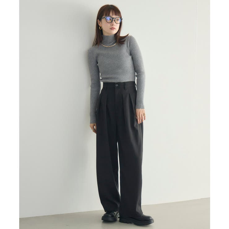 【WEB限定カラー追加】リブハイネックニット | RETRO GIRL | 詳細画像33 