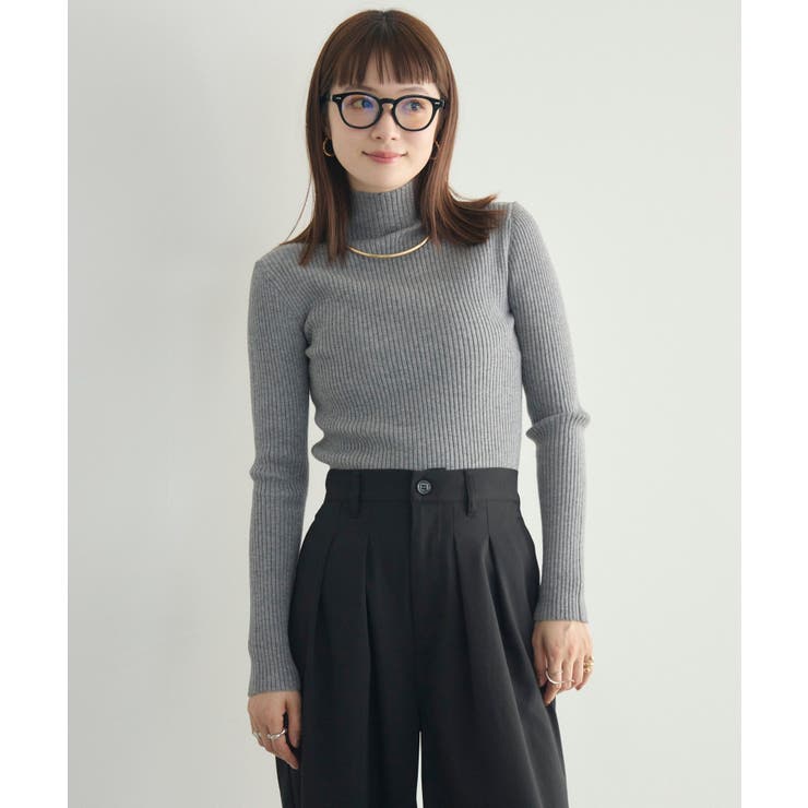 【WEB限定カラー追加】リブハイネックニット | RETRO GIRL | 詳細画像36 