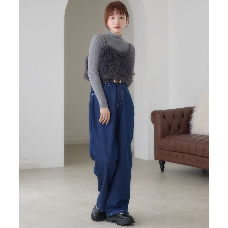 【WEB限定カラー追加】リブハイネックニット | RETRO GIRL | 詳細画像39 