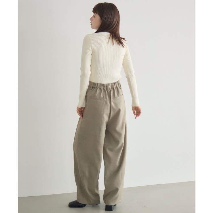 【WEB限定カラー追加】リブハイネックニット | RETRO GIRL | 詳細画像4 