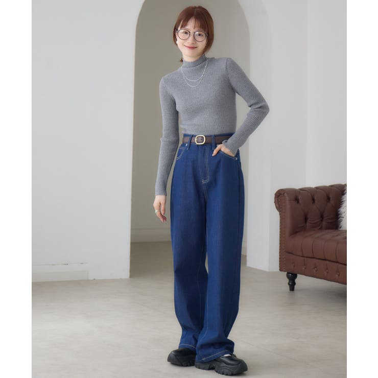 【WEB限定カラー追加】リブハイネックニット | RETRO GIRL | 詳細画像42 