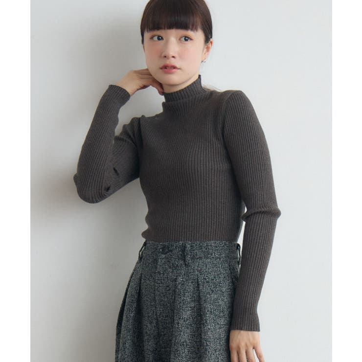 【WEB限定カラー追加】リブハイネックニット | RETRO GIRL | 詳細画像45 