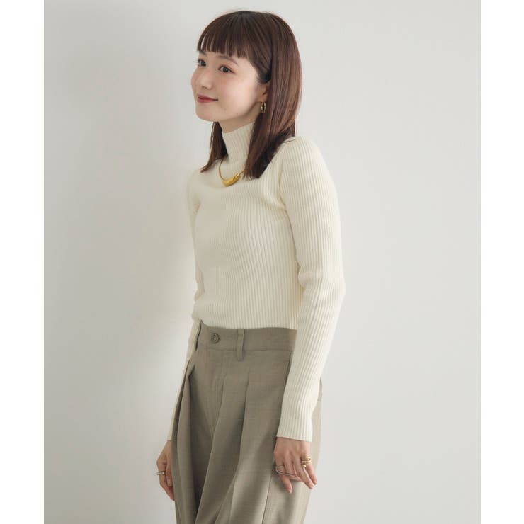【WEB限定カラー追加】リブハイネックニット | RETRO GIRL | 詳細画像6 