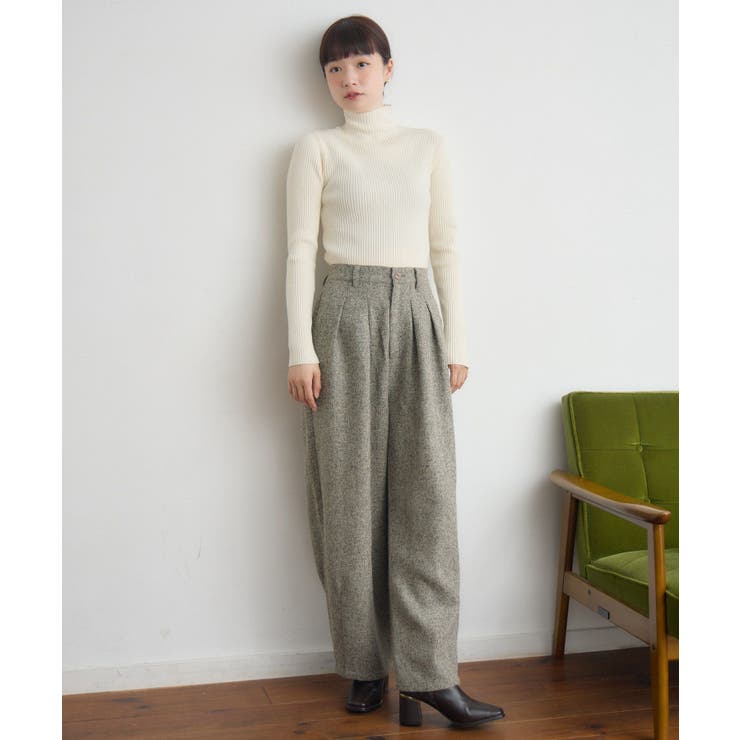 【WEB限定カラー追加】リブハイネックニット | RETRO GIRL | 詳細画像9 