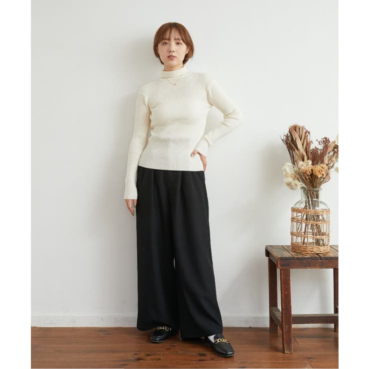 リブタートルニット ■レトロガール■着回し抜群/リブニット/インナー | RETRO GIRL | 詳細画像11 