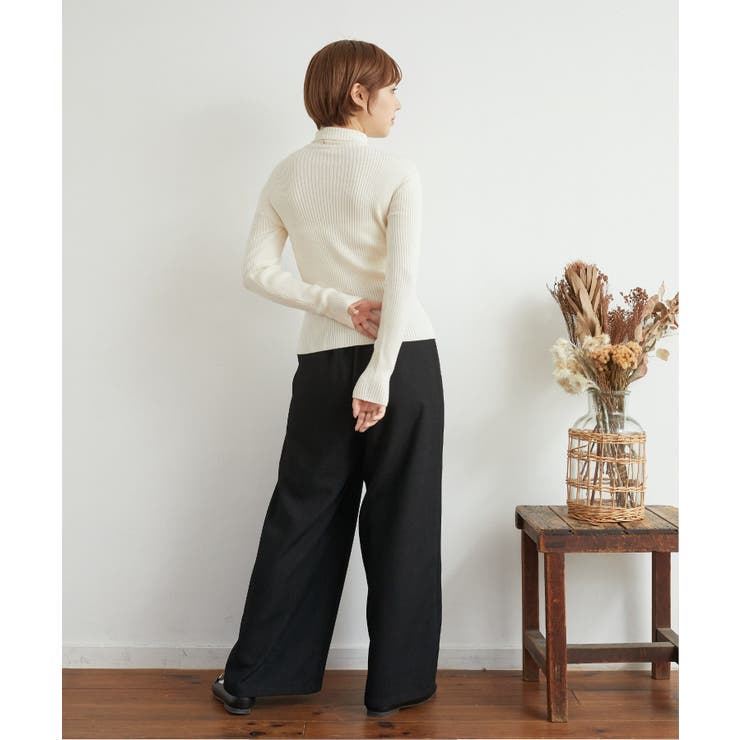 リブタートルニット ■レトロガール■着回し抜群/リブニット/インナー | RETRO GIRL | 詳細画像14 