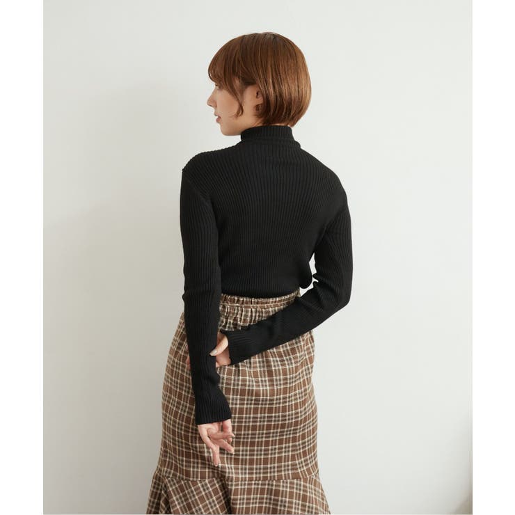 リブタートルニット ■レトロガール■着回し抜群/リブニット/インナー | RETRO GIRL | 詳細画像18 