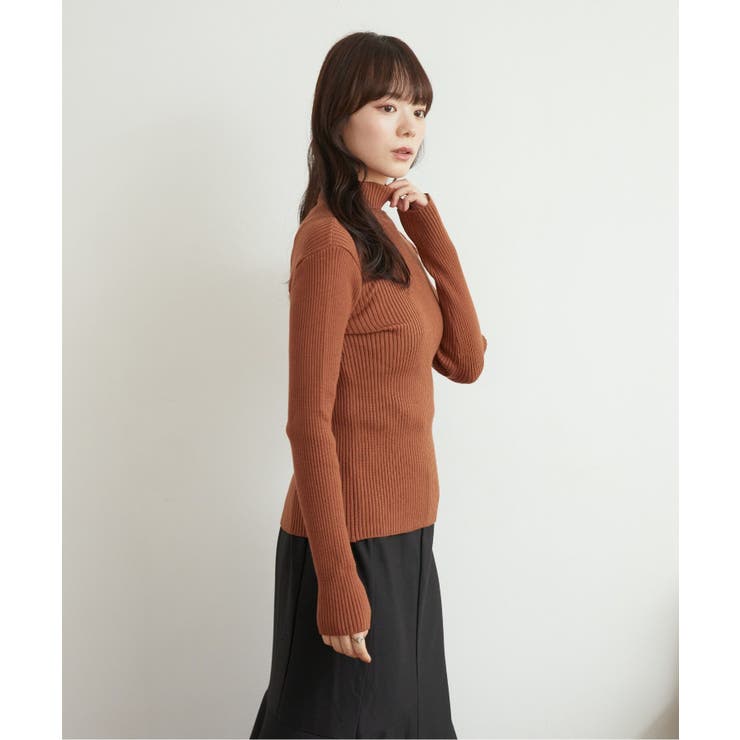 リブタートルニット ■レトロガール■着回し抜群/リブニット/インナー | RETRO GIRL | 詳細画像31 