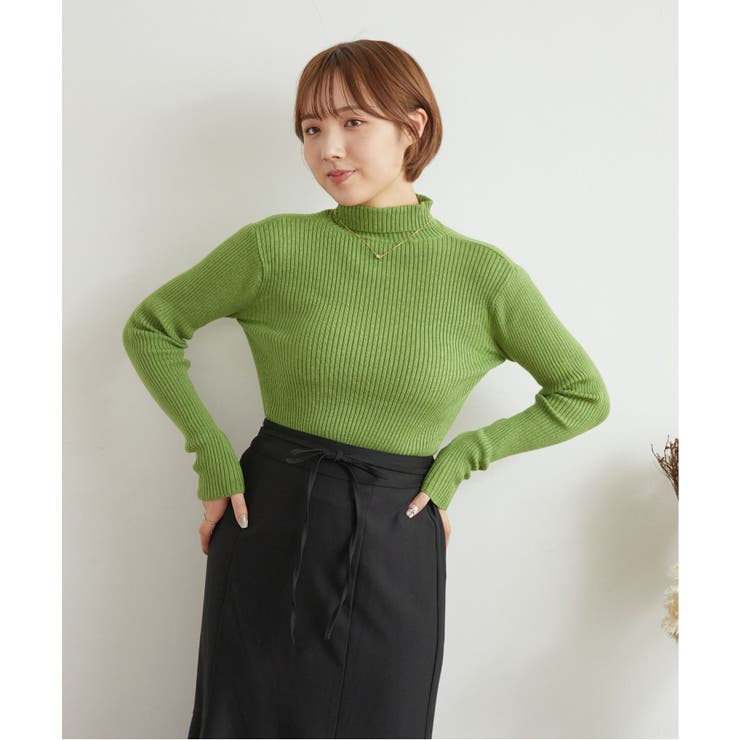 リブタートルニット ■レトロガール■着回し抜群/リブニット/インナー | RETRO GIRL | 詳細画像37 