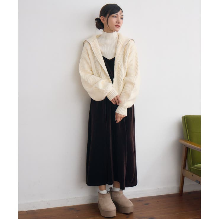 BRN0 | ベロアキャミOP | RETRO GIRL