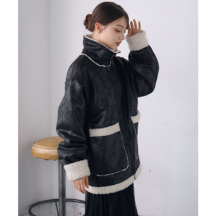 リバーシブル】BIGムートンジャケット[品番：RTGW0008432]｜RETRO GIRL