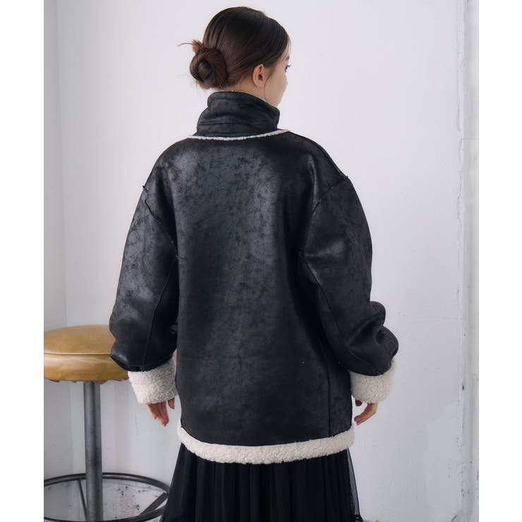 Milk　COS オーバーサイズリバーシブルムートンジャケット　XS Milk様専用 COS オーバーサイズリバーシブルムートンジャケット XS