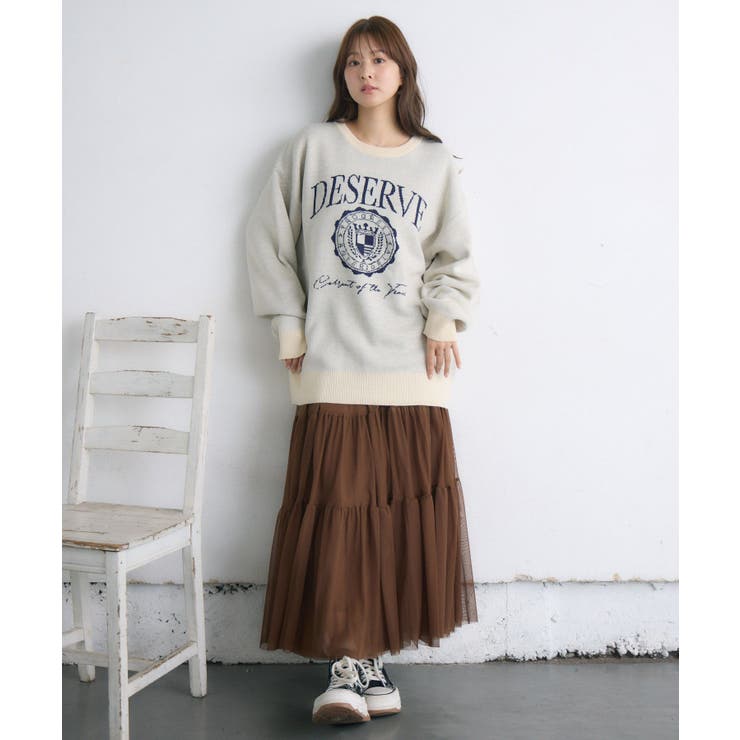 UNISEX】カレッジロゴNT[品番：RTGW0008317]｜RETRO GIRL