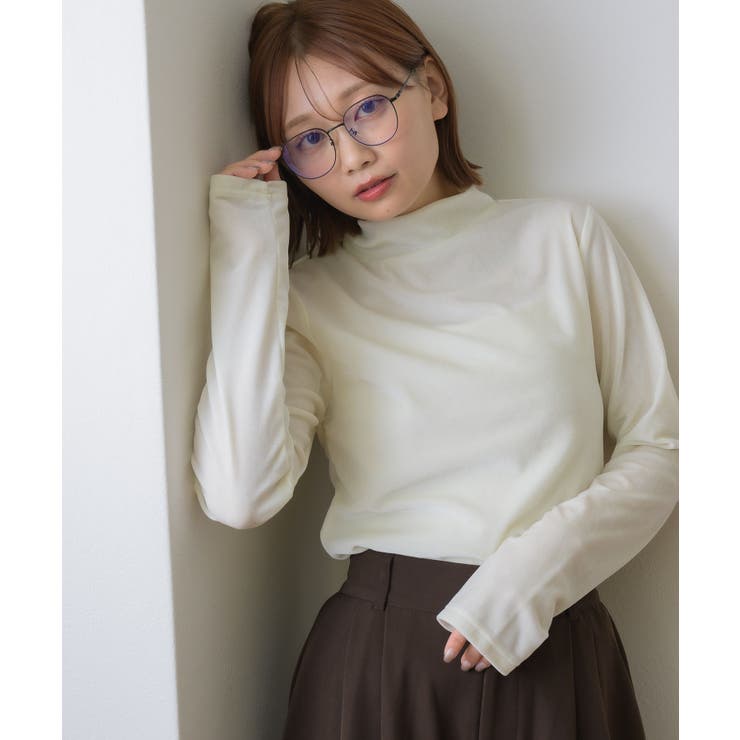 ベロアハイネックトップス | RETRO GIRL | 詳細画像2 