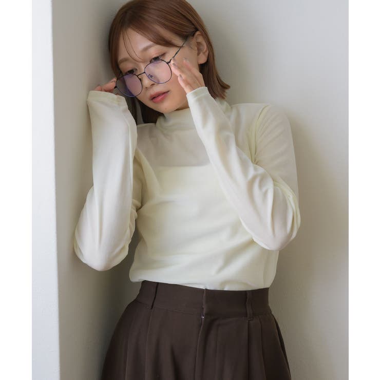 ベロアハイネックトップス | RETRO GIRL | 詳細画像3 