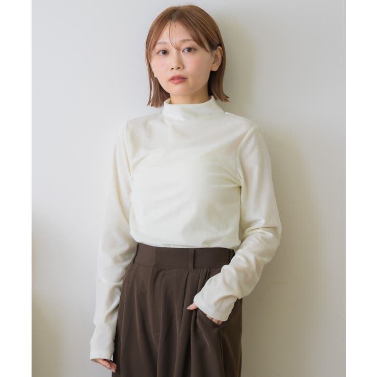 ベロアハイネックトップス | RETRO GIRL | 詳細画像9 
