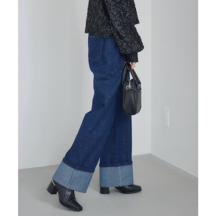 ロールアップラメデニムPT | RETRO GIRL | 詳細画像12 