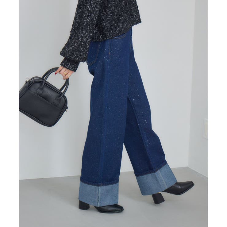 ロールアップラメデニムPT | RETRO GIRL | 詳細画像13 