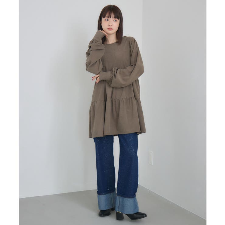 ロールアップラメデニムPT | RETRO GIRL | 詳細画像14 