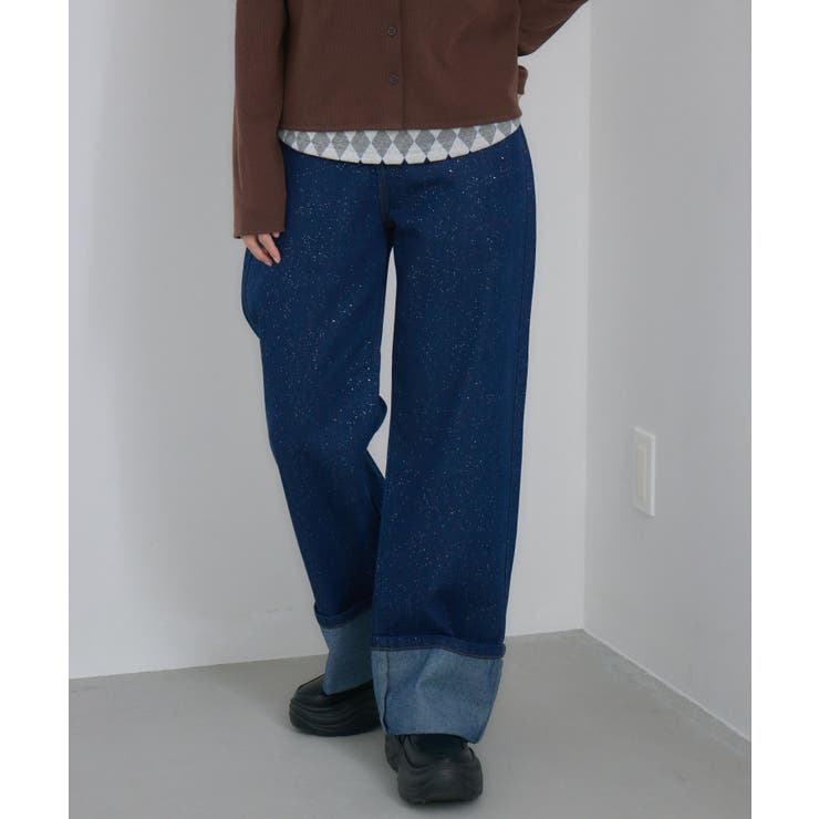 ロールアップラメデニムPT | RETRO GIRL | 詳細画像16 